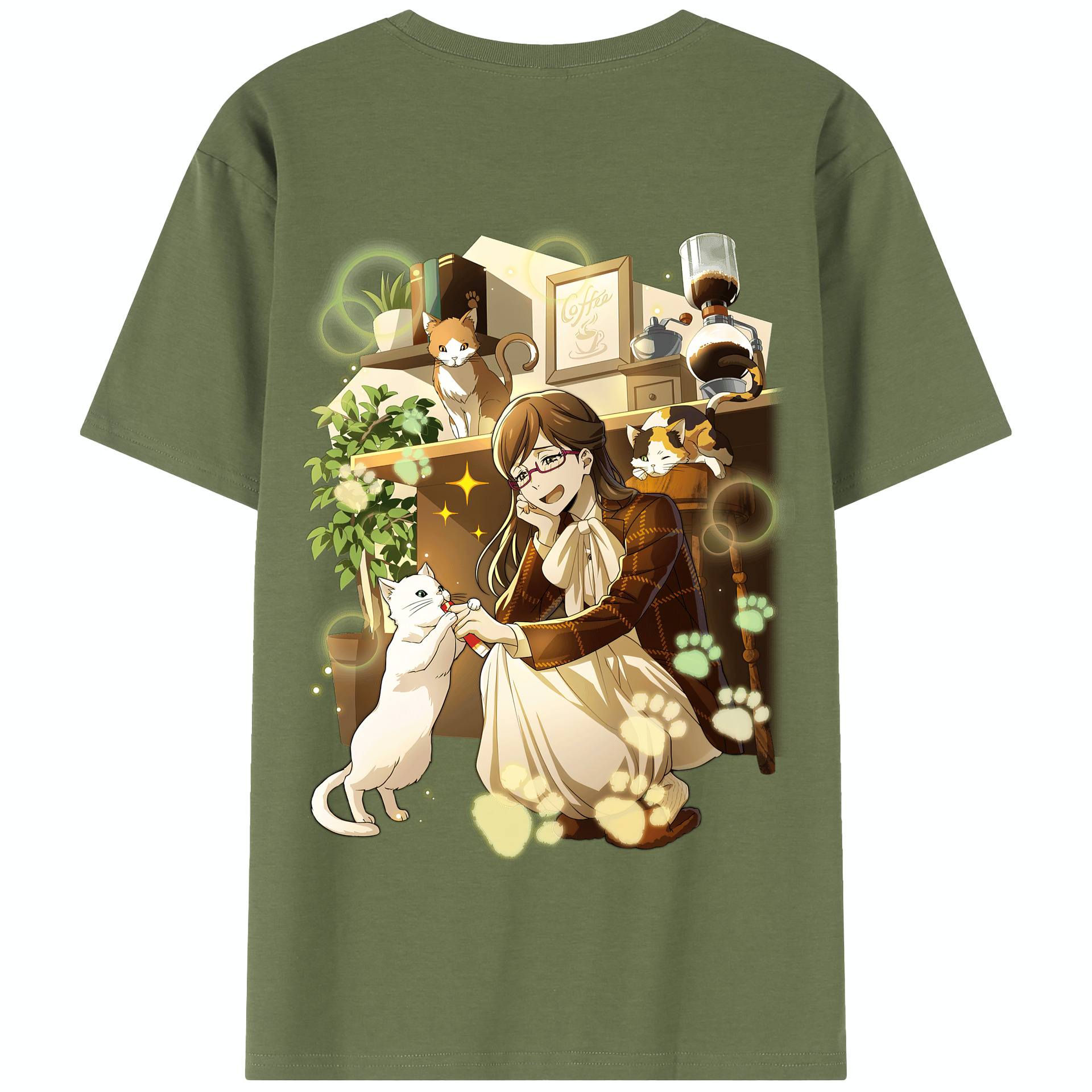 （画像用） 文豪ストレイドッグス Bungo Stray Dogs 綿100％半袖Tシャツ（背面プリント）
